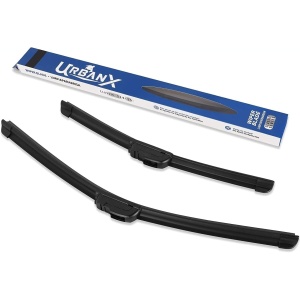 Titanium® pack of 2 High Performance Automotive Replacement Windshield Wiper Blades, 22" + 17" Pair Pack, Easy DIY Install & Superior Road Visibility- Black