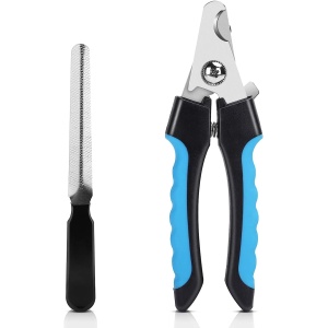 Professional Pet Nail Trimmers & Clipper for Large Size Mixed Breed Dogs – Easy to Use Nail Clippers with Nail Guard to Prevent Over-Cutting – Sharp & Stainless-Steel Nail Clippers