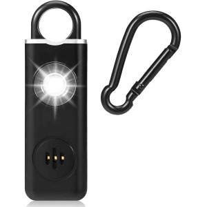 Self Defense Siren Personal Safety Alarm for Self Defense - SOS LED Strobe Light - Air Travel/TSA Friendly - Emergency Safe Key Chain Device, Pocket Size