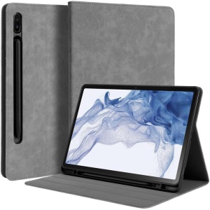 Best Protective Leather Keyboard Case, Affordable Durable Bluetooth Tablet Keyboard Case, Wirless Slim Keyboard Case for Galaxy Tab S9 2023/S8 2022/S7 2020 11 inch