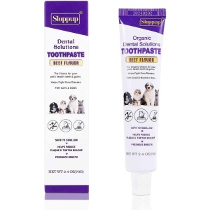Toothpaste | Teeth Cleaning and Fresh Breath Dental Care for Pomeranian and Other Companion Dogs | Soothes Inflamed Gums | Safe for Puppies | Vet Formulated 1 Pack (2.4 OZ)