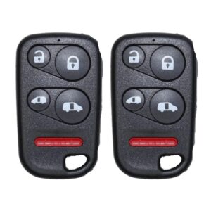(2-Pack) Replacement 2001-2004 Honda Odyssey Key Fob – FCC: OUCG8D-440H-A, OUCG8D440HA – PN: 72147-S0X-A01, 72147-S0X-A02 – 5 Button