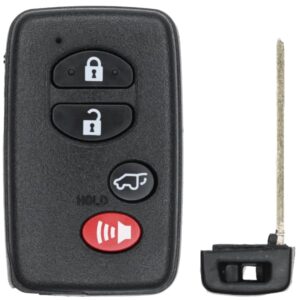 Replacement 2010 Toyota Venza Key Fob – FCC: HYQ14ACX – PN: 89904-0T060, 89904-0T020 – 4 Button