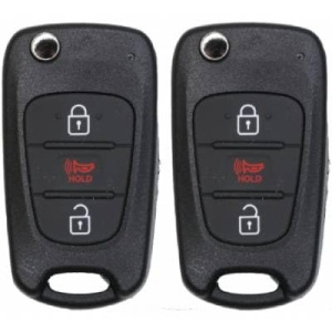 (2-Pack) Replacement 2012-2013 Kia Rio Key Fob – FCC: TQ8-RKE-3F02 – PN: 95430-1W020 – 4 Button