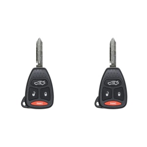 (2-Pack) Replacement 2007 Chrysler 300 Key Fob – FCC: KOBDT04A – PN: 05179514AA – 4 Button
