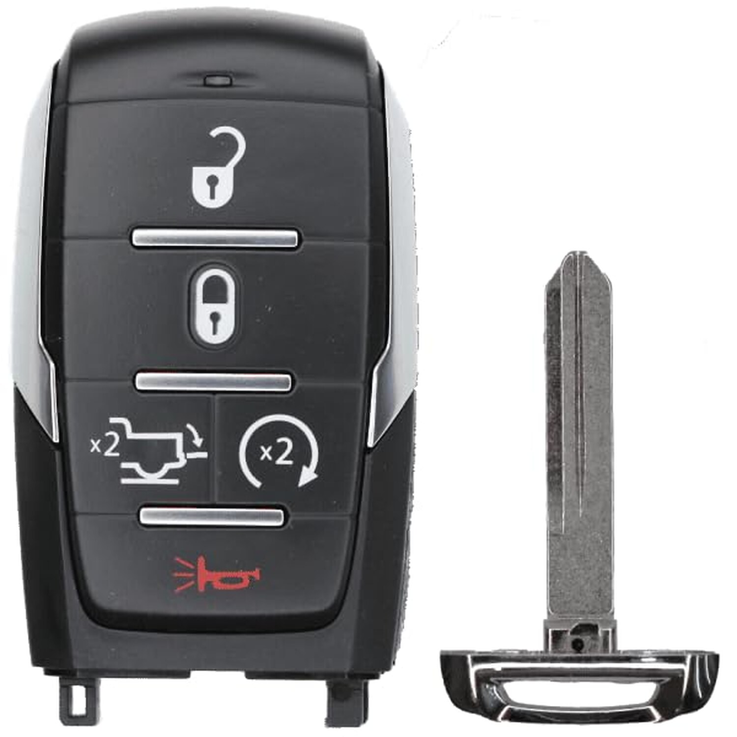 Replacement 2019 Ram 1500 Key Fob – FCC: OHT-4882056, OHT4882056 – PN: 68584154, 68584154AA – 5 Button