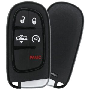 Replacement 2013-2018 RAM 1500 2500 3500 Key Fob – FCC: GQ4-54T, GQ454T – PN: 68159657 – 5 Button