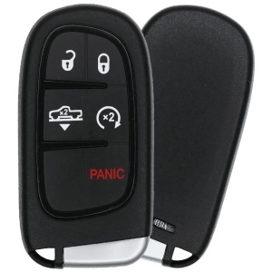 Replacement 2017 RAM 1500 2500 3500 Key Fob – FCC: GQ4-54T, GQ454T – PN: 68159657 – 5 Button