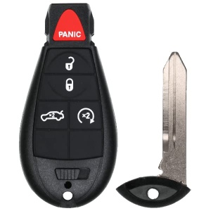 Replacement 2009 Dodge Challenger Key Fob – FCC: IYZ-C01C – PN: 68058348 – 5 Button