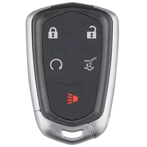 Replacement 2017 Cadillac XT5 Key Fob – FCC: HYQ2EB, 2AOKM-G2EB – PN: 13598516, 13510245 – 5 Button