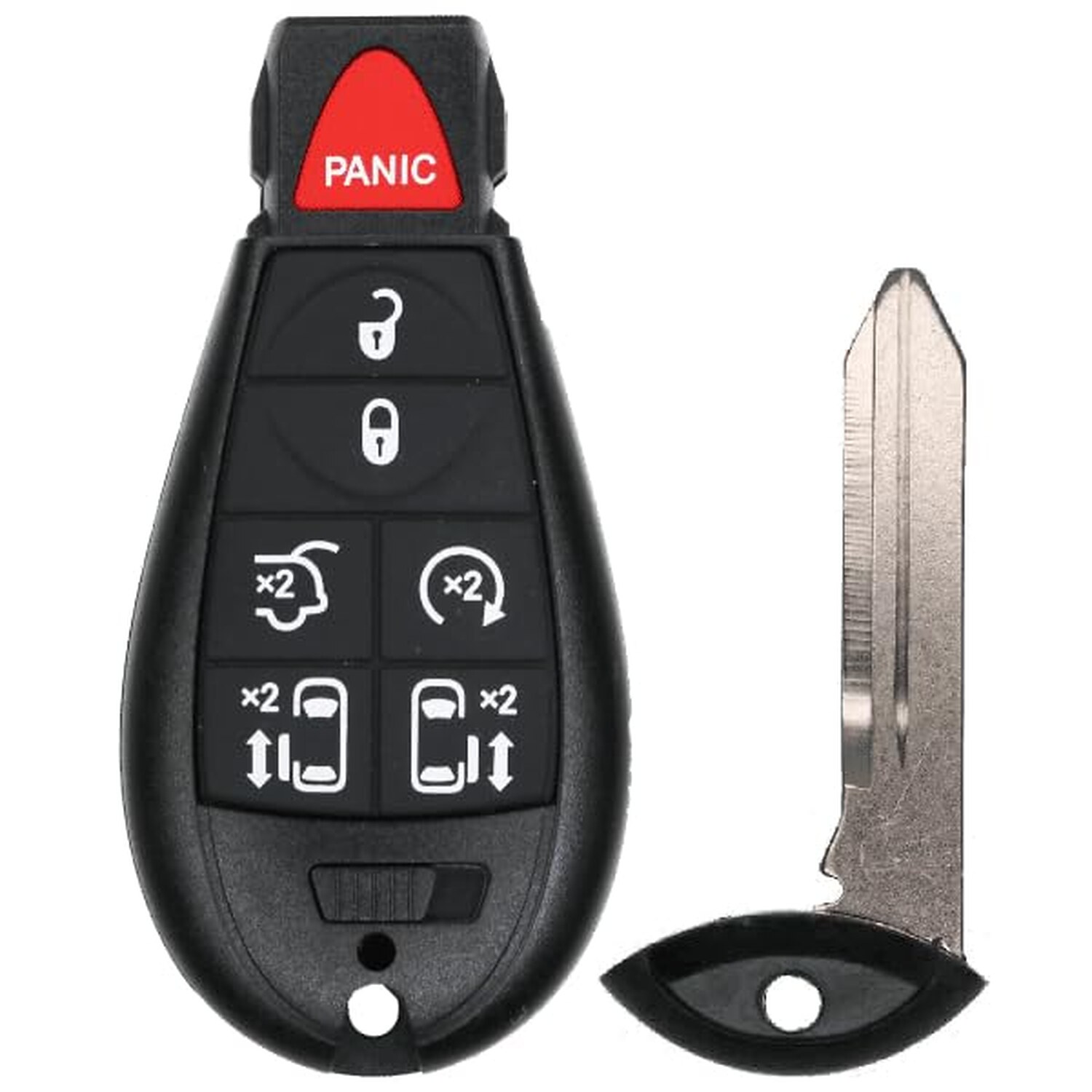 Replacement 2015 Chrysler Town & Country Key Fob – FCC: IYZ-C01C – PN: 05026591, 56046709, 56046708 – 7 Button