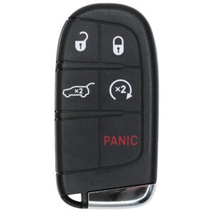 Replacement 2018 Jeep Grand Cherokee Key Fob – FCC: M3N-40821302, M3N40821302 – PN: 68143524, 68143505, 68150061 – 5 Button
