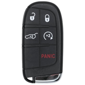 Replacement 2017 Jeep Grand Cherokee Key Fob – FCC: M3N-40821302, M3N40821302 – PN: 68143522, 68143505, 68150061 – 5 Button
