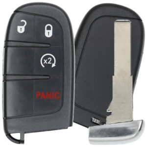 Replacement 2019 Jeep Renegade Key Fob – FCC: M3N-40821302, M3N40821302 – PN: 735636994 – 4 Button