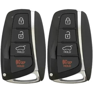(2-Pack) Replacement 2013-2018 Hyundai Santa Fe Sport Key Fob – FCC: SY5DMFNA04 – PN: 95440-4Z200 – 4 Button