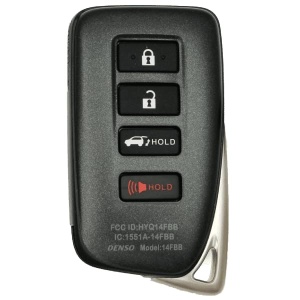 Replacement 2016-2020 Lexus RX450h Key Fob – FCC: HYQ14FBB – PN: 89904-0E160, 899040E160 – 4 Button