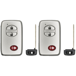 (2-Pack) Replacement 2010 Toyota Land Cruiser Key Fob – FCC: HYQ14AEM – PN: 89904-60770, 89904-60771 – 3 Button