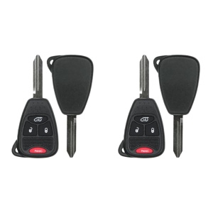 (2-Pack) Replacement 2005-2007 Jeep Liberty Key Fob – FCC: M3N65981772, M3N5WY72XX – PN: 04589053 – 4 Button
