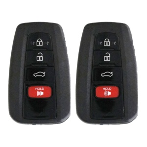 (2-Pack) Replacement 2019 Toyota Avalon Key Fob – FCC: HYQ14FBE – PN: 8990H-07010, 8990H-07020 – 4 Button