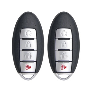(2-Pack) Replacement 2019 Nissan Kicks Key Fob – FCC: 2AOKM-NI13 – PN: 285E3-5RA6A, 285E35RA6A – 4 Button