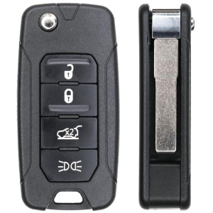 Replacement 2019 Fiat 500X Key Fob – FCC: 2ADFTFI5AM433TX – PN: FI5-AM433TX, FI5AM433TX – 4 Button