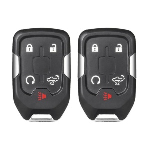 (2-Pack) Replacement 2019 Chevrolet Silverado Key Fob – FCC: HYQ1EA – PN: 13508398, 13529632, 13591396 – 5 Button