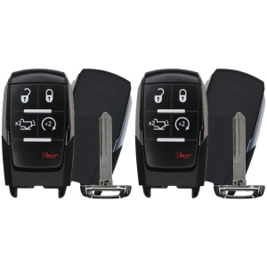 (2-Pack) Replacement 2019 RAM 2500 3500 4500 5500 Key Fob – FCC: GQ4-76T – PN: 68575429 – 5 Button