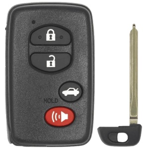 Replacement 2008 Toyota Camry Key Fob – FCC: HYQ14AAB – PN: 89904-06131, 89904-06130, 89904-06070 – 4 Button