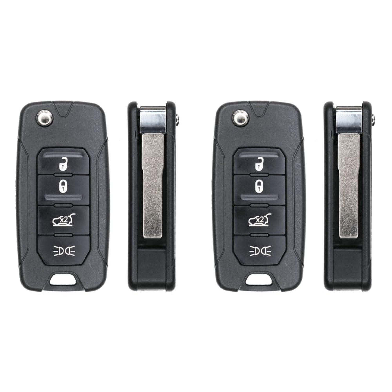 Replacement 2017 Jeep Renegade Key Fob – FCC: 2ADFTFI5AM433TX – PN: FI5-AM433TX, FI5AM433TX – 4 Button