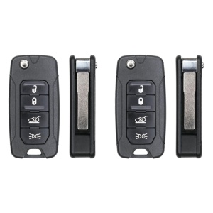 (2-Pack) Replacement 2015 Jeep Renegade Key Fob – FCC: 2ADFTFI5AM433TX – PN: FI5-AM433TX, FI5AM433TX – 4 Button