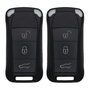 (2-Pack) Replacement 2002 Porsche Cayenne Key Fob – FCC: KR55WK45032 – PN: 7L5-959-753-B-K – 4 Button