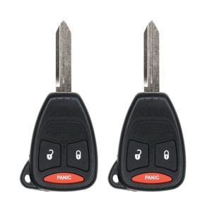(2-Pack) Replacement 2005 Dodge Durango Key Fob – FCC: KOBDT04A – PN: 05183348AA – 3 Button