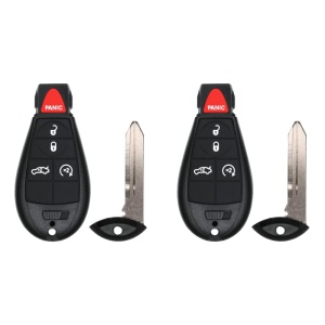 (2-Pack) Replacement 2008 Dodge Magnum Key Fob – FCC: IYZ-C01C – PN: 68058348 – 5 Button