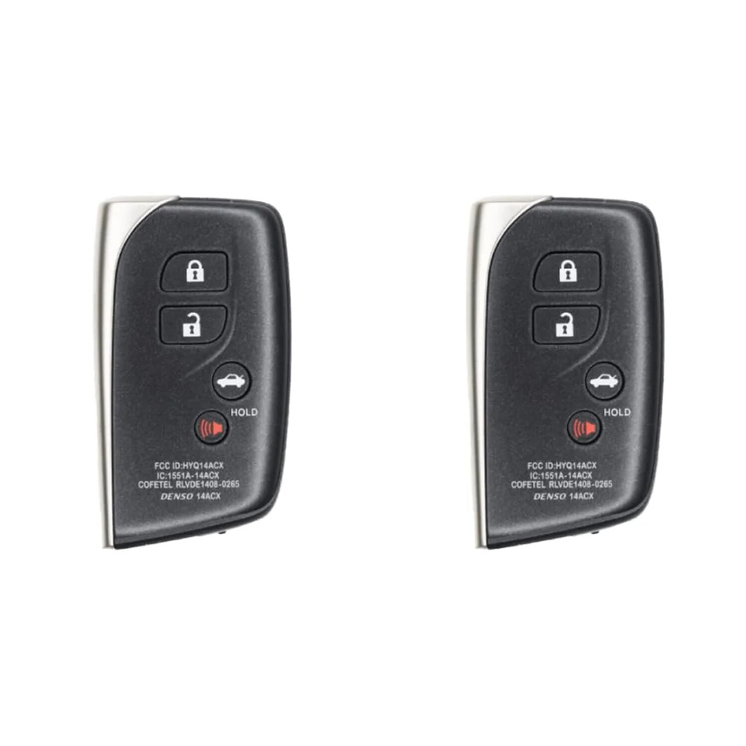 Replacement 2013-2017 Lexus LS460 Key Fob – FCC: HYQ14ACX – PN: 89904-50K80, 89904-50N10 – 4 Button