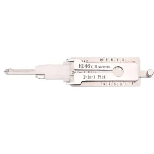 Aftermarket LISHI HU46 Keyway GM 2 in 1 Pick & Decoder Flat 10 Cut
