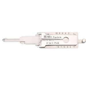 Aftermarket LISHI HU46 Keyway GM 2 in 1 Pick & Decoder Flat 10 Cut