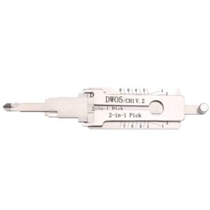 Aftermarket Lishi CH1 DW04 DW05 GM 2 Track 2 In 1 Pick & Decoder