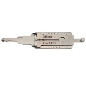 Aftermarket Lishi DW04R V2 2 In 1 Pick Door Trunk Anti Glare