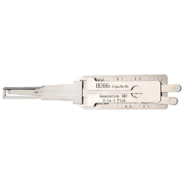 Aftermarket Lishi HU66 V.3 Twin Lifter 2 IN 1 Decoder And Pick For VAG