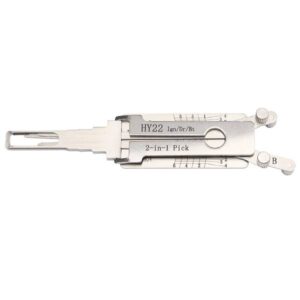 Aftermarket LISHI HY22 KIA7 KK10 2 Track 6 Cut Hyundai Kia 2 In 1 Pick Ignition Door Trunk Anti Glare