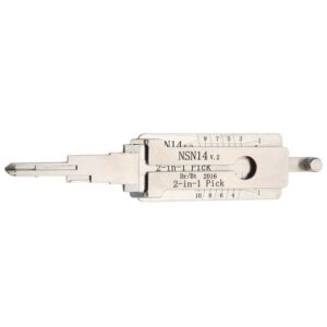 Aftermarket LISHI NSN14 V.3 Nissan Infiniti 10-Cut 2 in 1 Pick & Decoder DR & BT AG