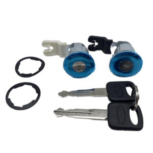 Aftermarket 1986-1995 Ford Mercury Mazda H54 10 Cut Driver And Passengers Door Lock Cylinder Coded Chrome - image 1