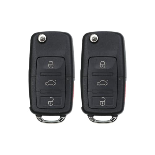 (2-Pack) Replacement 2008 Volkswagen EOS Key Fob – FCC: NBG92596263, 1K0959753P – PN: 1K0959753P – 4 Button