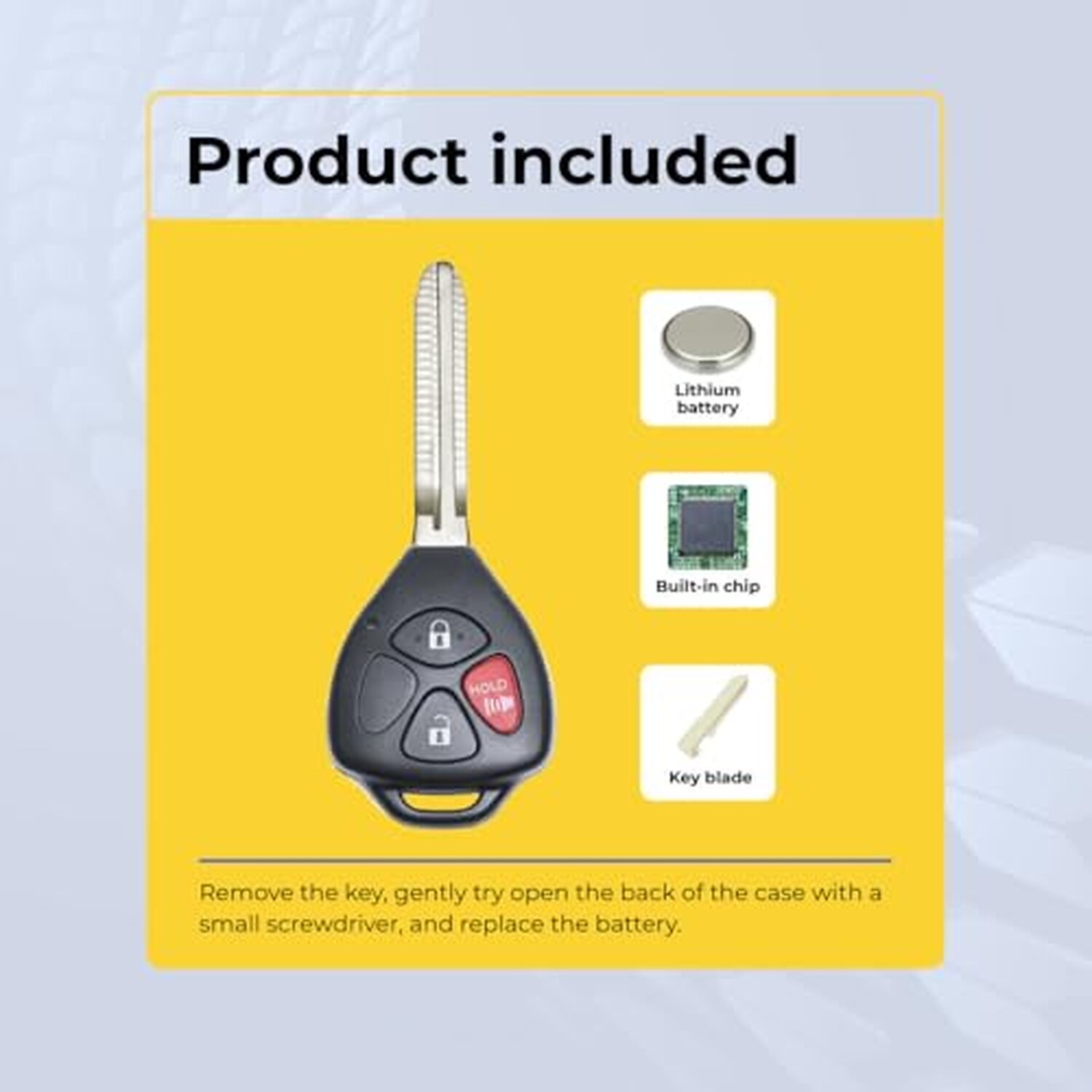 Replacement 2011 Scion tC Key Fob – FCC: MOZB41TG – PN: 89070-52850 – 3 Button - Image 7