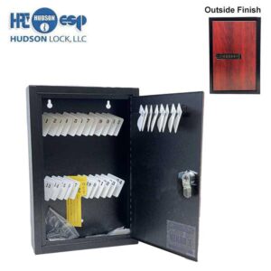 Aftermarket HPC – Single-Tag Kekab with Digital Lock – 30 Key Capacity – Black with Red Wood Finish - image 1
