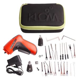 Aftermarket KLOM Electric Pick Gun with Carry Case & Tools - image 1