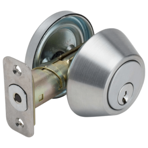 Aftermarket Builder Grade 3 Heavy Duty Single Cylinder Deadbolt Satin Finish - image 1