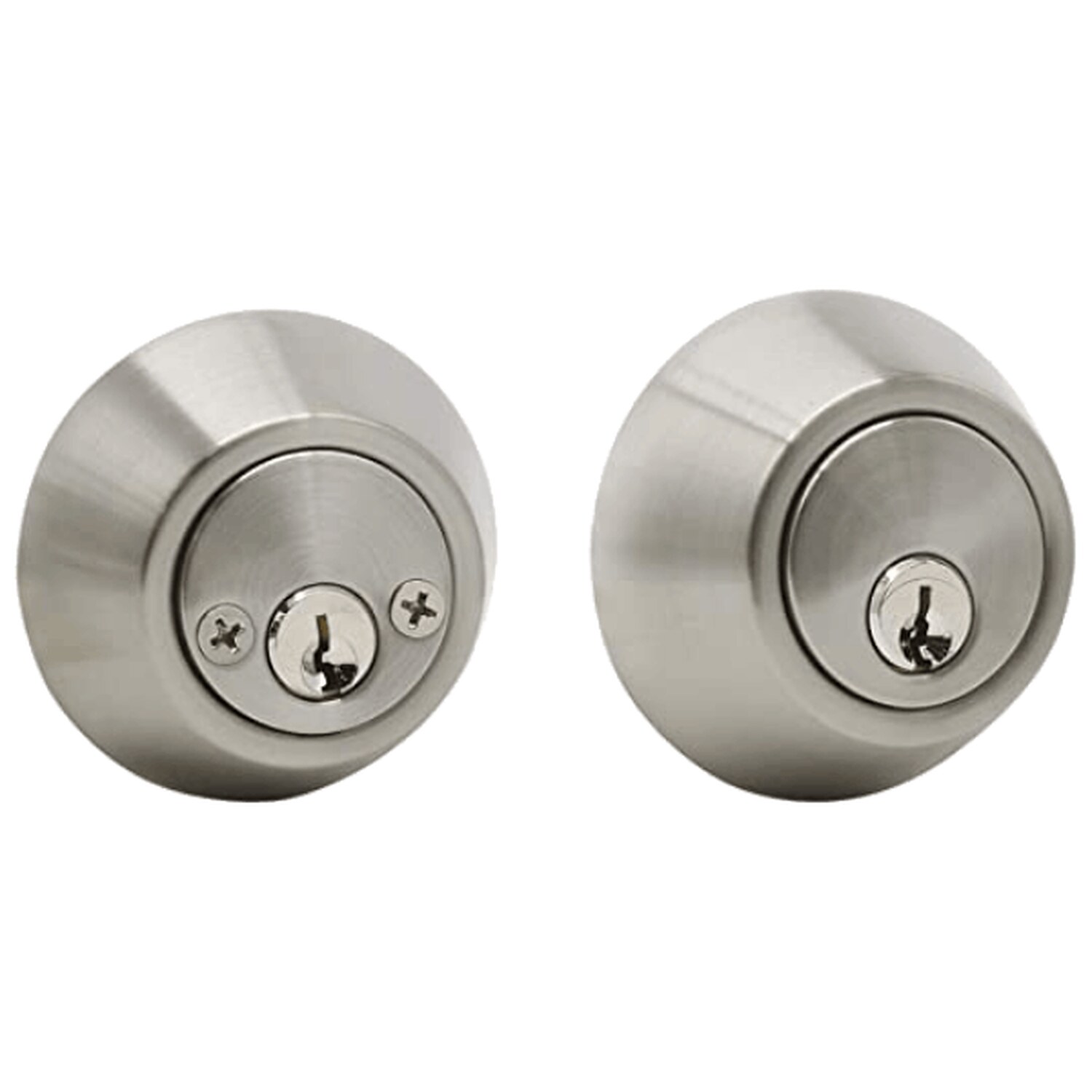 Aftermarket Mxtech Grade 3 Double Cylinder Deadbolt, 2-3/8″ or 2-3/4″ Adjustable Backset Conventional Cylinder Satin Finish (SC1) - image 1