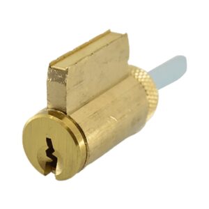 Aftermarket Key in Knob (KIK) Cylinder KW1 Polished Brass Finish - image 1