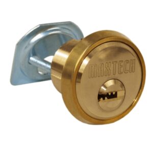 Aftermarket Polished Brass 1-1/8″ Rim/Mortise Cylinder With 2 Keys 006 KEYWAY - image 1